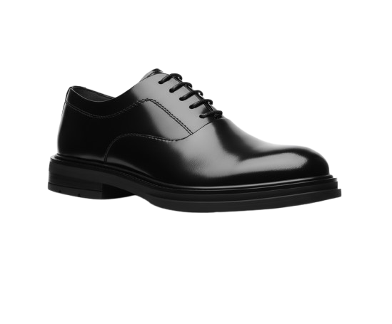 Men’s Leather Dress Shoes – Lace-Up Business Formal Oxford Shoes, Pointed Toe Wedding Shoes (Black & Brown)