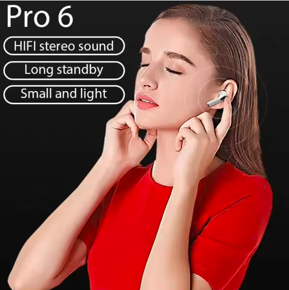 BOSEbye Pro6 TWS Bluetooth 5.2 Earbuds – Mini In‑Ear Wireless Headphones with Deep Bass, Noise Reduction Mic, Stereo Sound & Gaming Mode