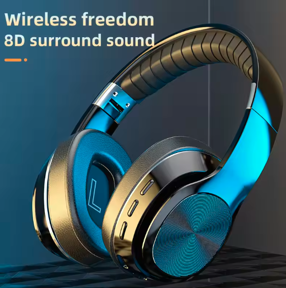 Xiaomi Bluetooth 5.0 Wireless Headphones – Foldable Over‑Ear HiFi Headset with Mic, TF Card & FM Radio, for Phone & PC