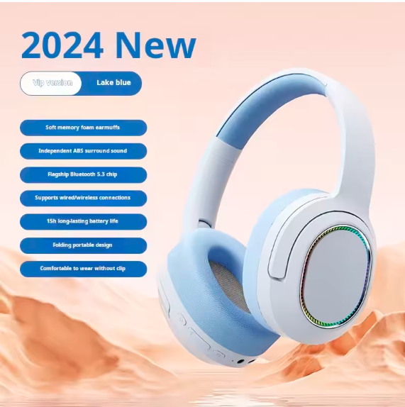 Original Xiaomi Wireless Bluetooth Headphones – Stereo Over‑Ear Headset with Mic, TF Card Support & Gaming Mode for iPhone & Samsung