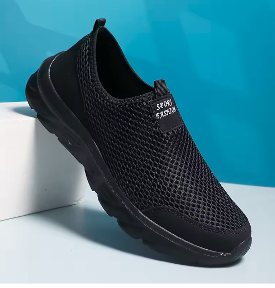 YRZL Men’s Slip-On Sneakers | Lightweight Breathable Non-Slip Walking Shoes