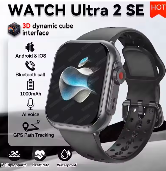 2025 Smartwatch 1.85” AMOLED – Bluetooth Call, IP68