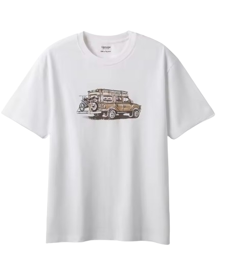 Oversized Coolmax T‑Shirt for Men – Breathable Moisture‑Wicking Car Print Summer Tee (Plus Sizes)