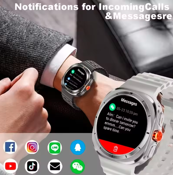 OnePlus GT7 Ultra Smartwatch 1.52'' AMOLED HD Display | Bluetooth Calling Fitness Tracker Sports Watch for Men & Women