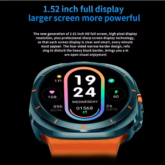OnePlus GT7 Ultra Smartwatch 1.52'' AMOLED HD Display | Bluetooth Calling Fitness Tracker Sports Watch for Men & Women