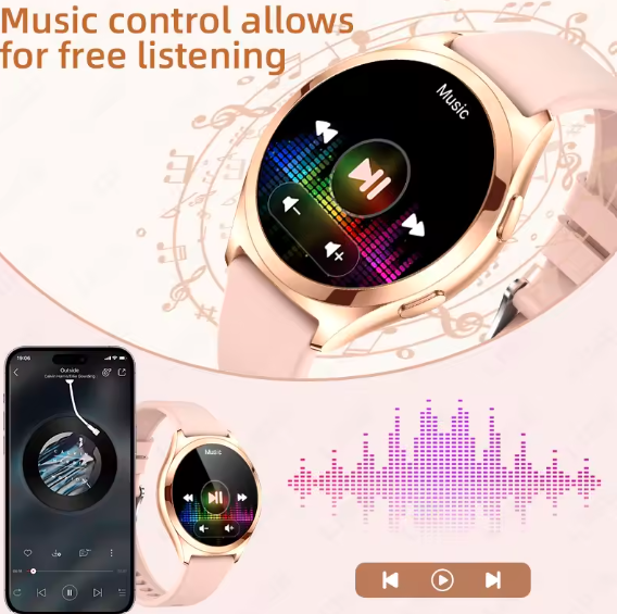 LIGE Women’s Smartwatch – Bluetooth Calls, Health & Fitness