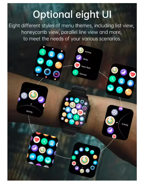 Watch 8 Ultra Smartwatch 49mm (2025) – NFC, GPS Tracker, Bluetooth Calling, Music, Fitness, Wireless Charging – Men & Women