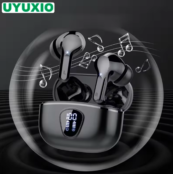 HiFi Stereo Wireless Earbuds – Bluetooth 5.3 Noise Cancelling Headphones with 48H Battery, LED Display, and IP7 Waterproof Design