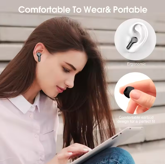 HiFi Stereo Wireless Earbuds – Bluetooth 5.3 Noise Cancelling Headphones with 48H Battery, LED Display, and IP7 Waterproof Design