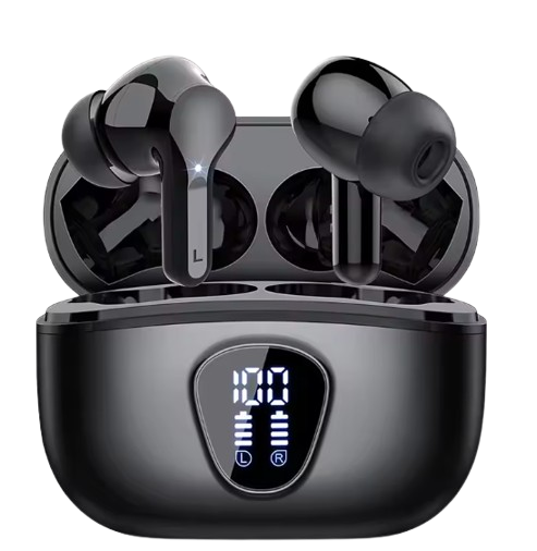 HiFi Stereo Wireless Earbuds – Bluetooth 5.3 Noise Cancelling Headphones with 48H Battery, LED Display, and IP7 Waterproof Design