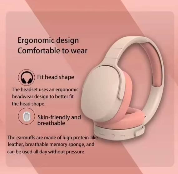 Xiaomi P2961 Wireless Bluetooth 5.3 Headphones – Foldable Over‑Ear HiFi Stereo Headset with Mic, Deep Bass & Long Battery Life