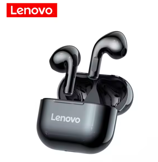Lenovo LP40 TWS Wireless Bluetooth Earbuds – Touch Control Stereo In‑Ear Headphones with Mic, Sport Earphones for Android & iPhone