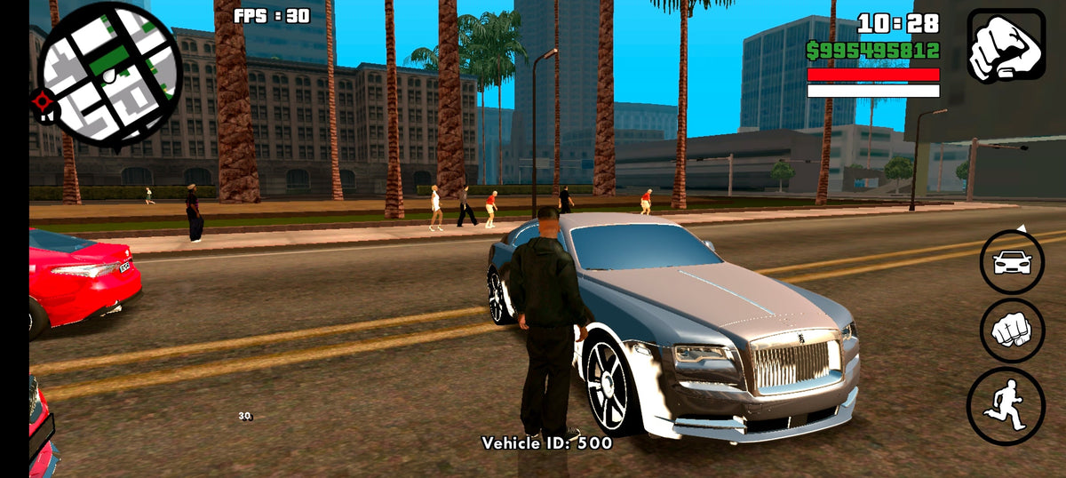 GTA San Andreas Mobile Mod – Built-in Cheats & Luxury Cars