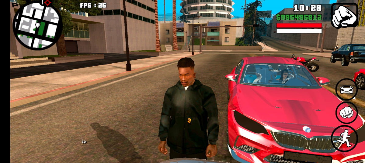 GTA San Andreas Mobile Mod – Built-in Cheats & Luxury Cars