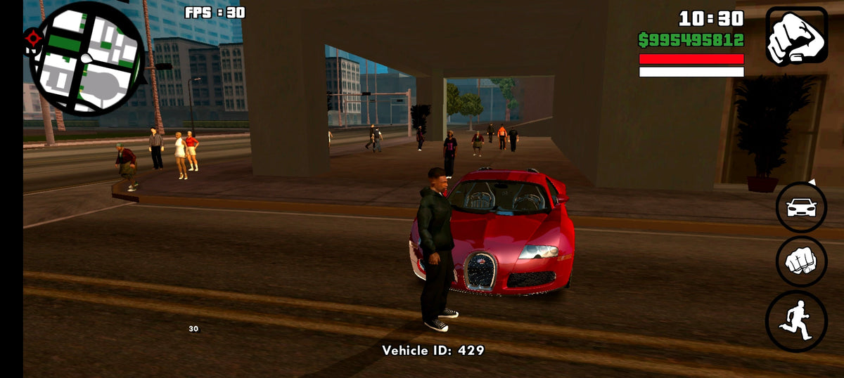GTA San Andreas Mobile Mod – Built-in Cheats & Luxury Cars