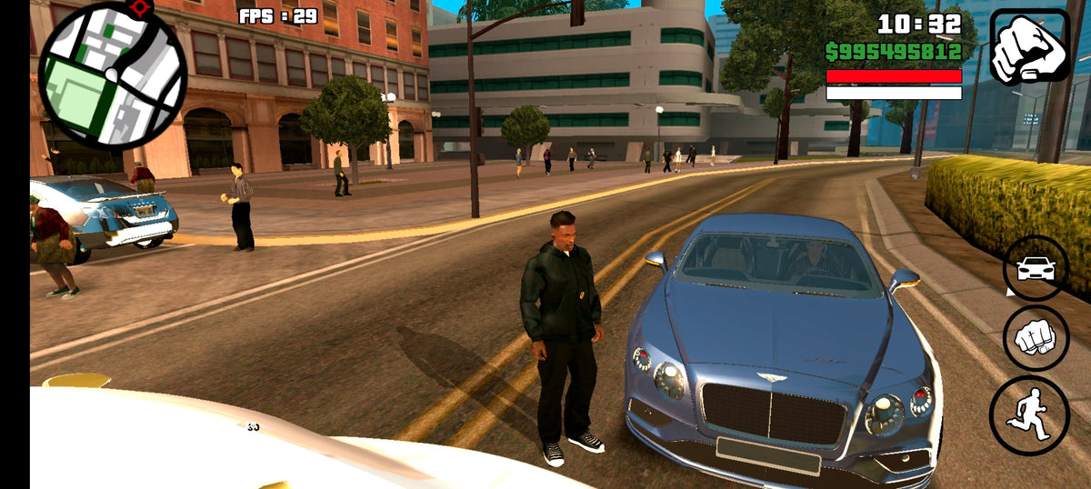 GTA San Andreas Mobile Mod – Built-in Cheats & Luxury Cars