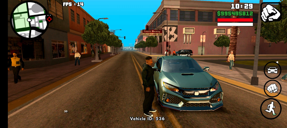 GTA San Andreas Mobile Mod – Built-in Cheats & Luxury Cars