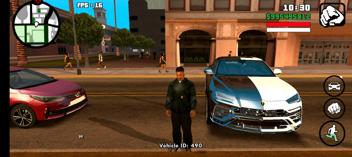 GTA San Andreas Mobile Mod – Built-in Cheats & Luxury Cars